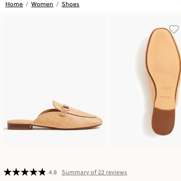 J. Crew Woven slip-on mules Size 8.5 - Picture 2 of 7